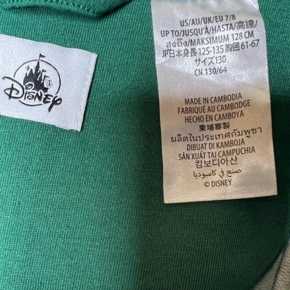 Disney Mickey Mouse Kids Holiday Fair Isle Hooded One Piece Pajamas Green Sz 7/8